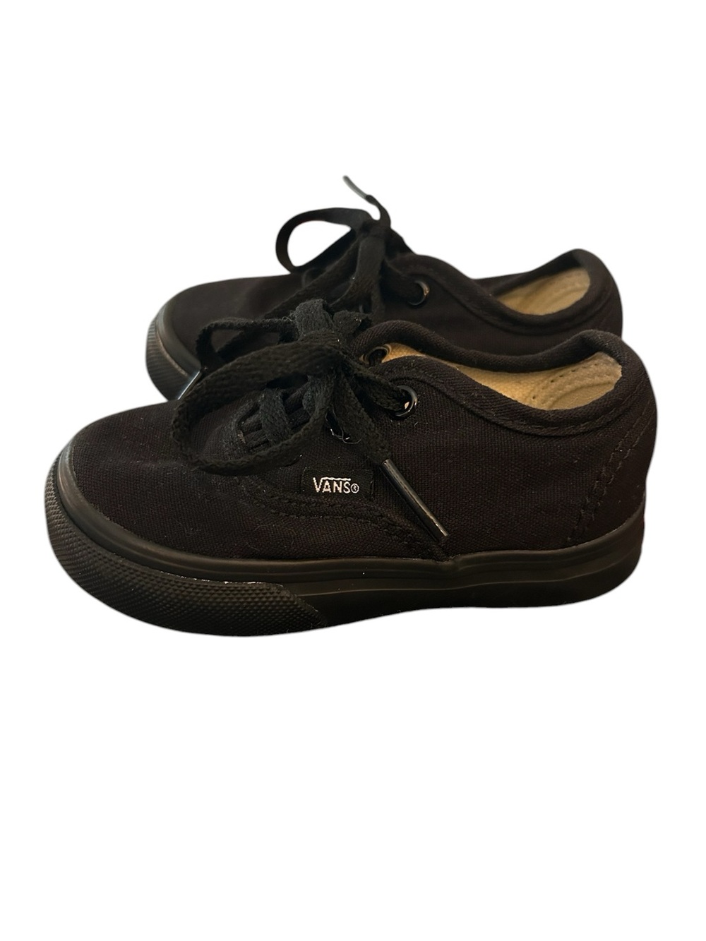 Vans Toddler Authentic Skate Shoes Blackout Size 5